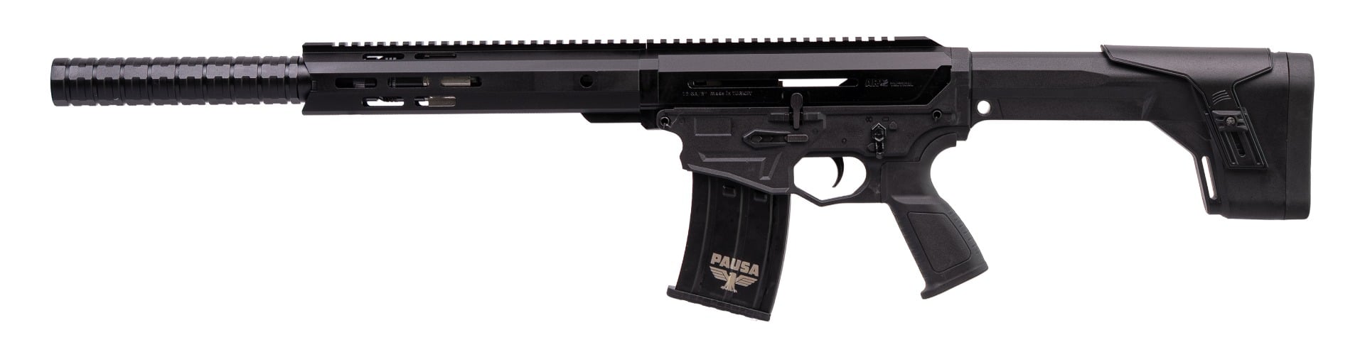 Panzer Arms AR12 G5 Tactical 12 Gauge 18.5" Semi-Auto Shotgun w/Long Handguard, Black
