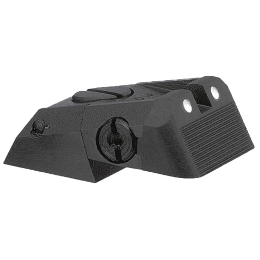 Kensight DAS Novak Serrated Blade Adjustable Combat Sight Rear, White