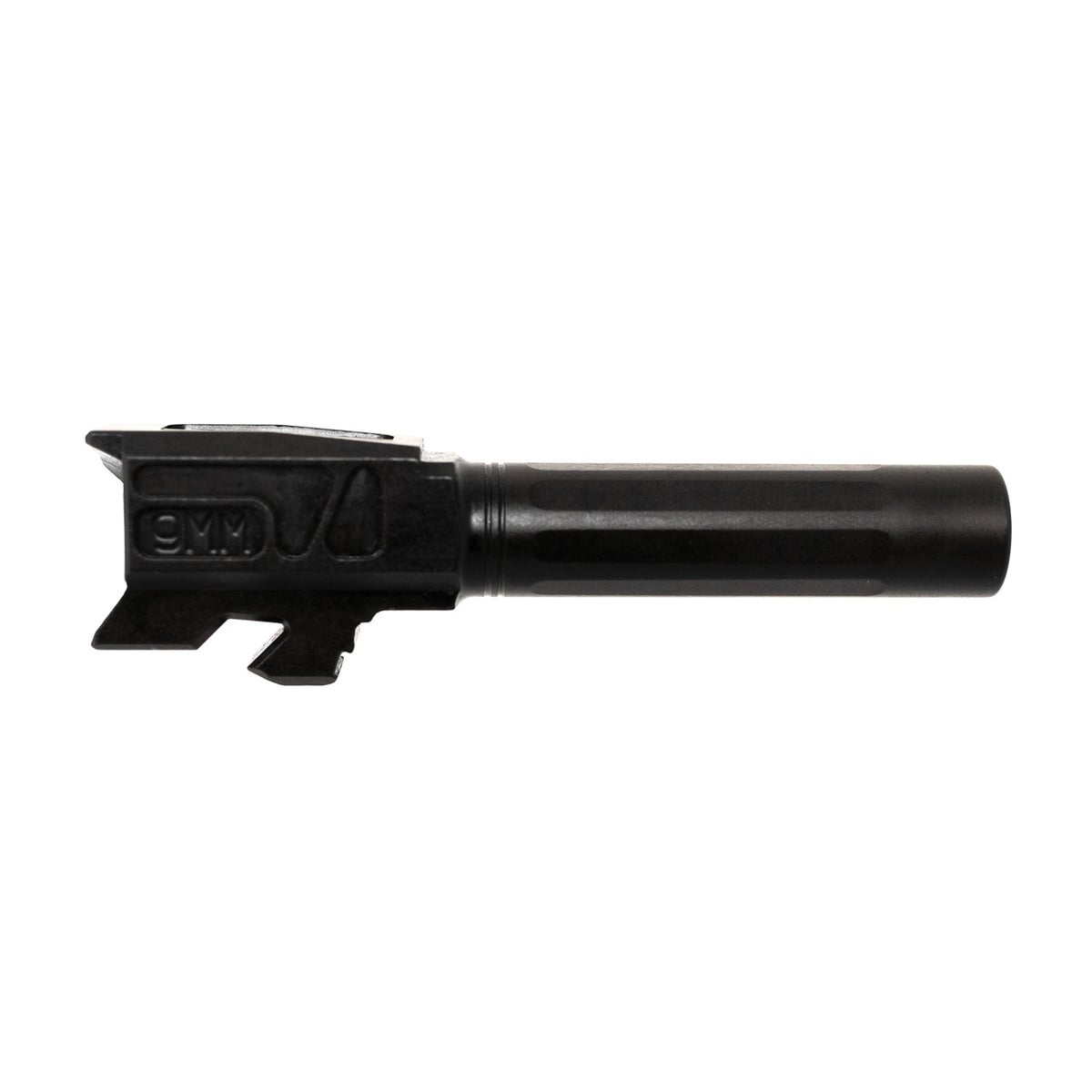 Faxon Firearms Match Non-Threaded Conventional Rifled Barrel 9mm Fits Glock G43/Glock G43X, Black