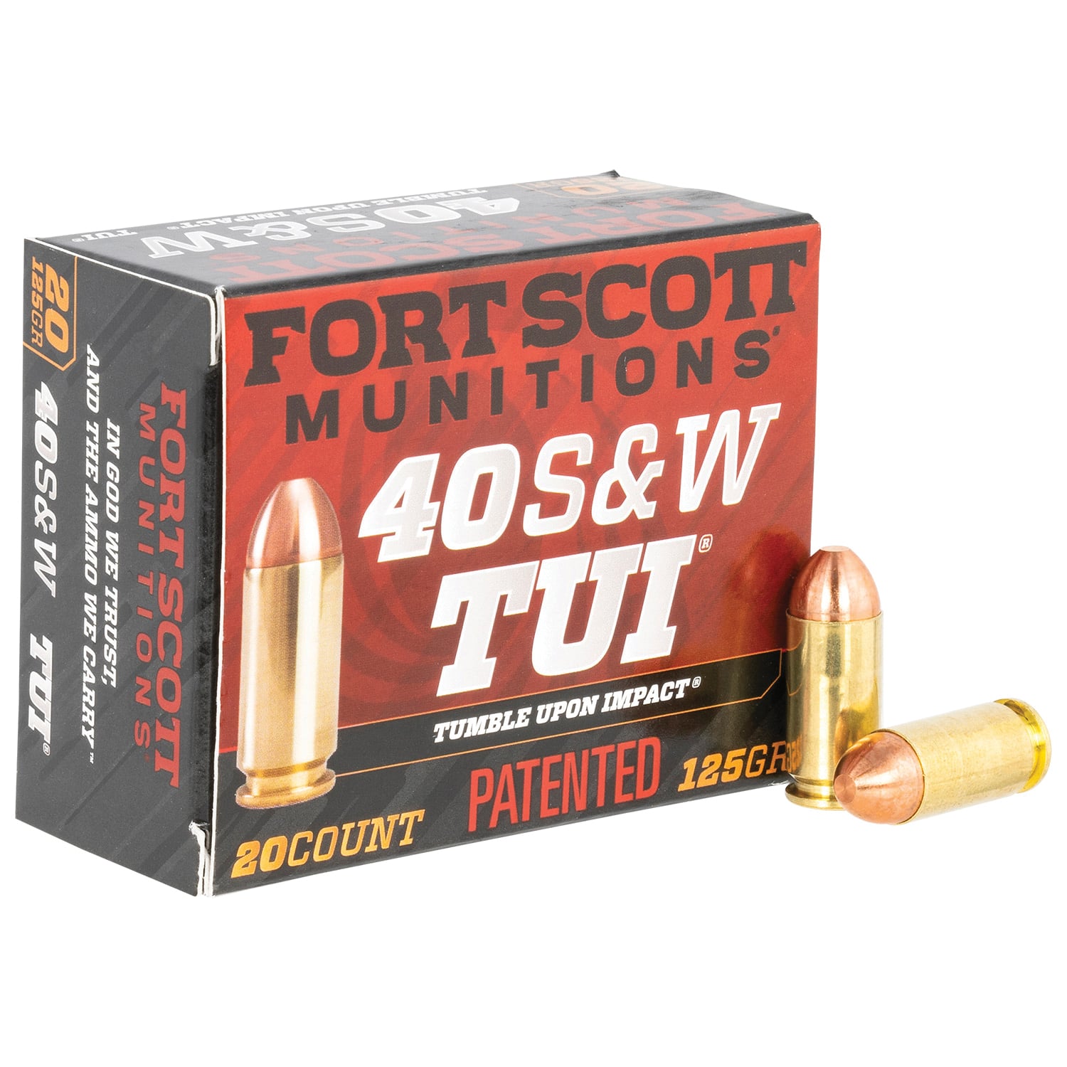 Fort Scott Munitions Self Defense Tumble Upon Impact .40 S&W 125 gr Ammo SCS - 20rds - 400125SCV