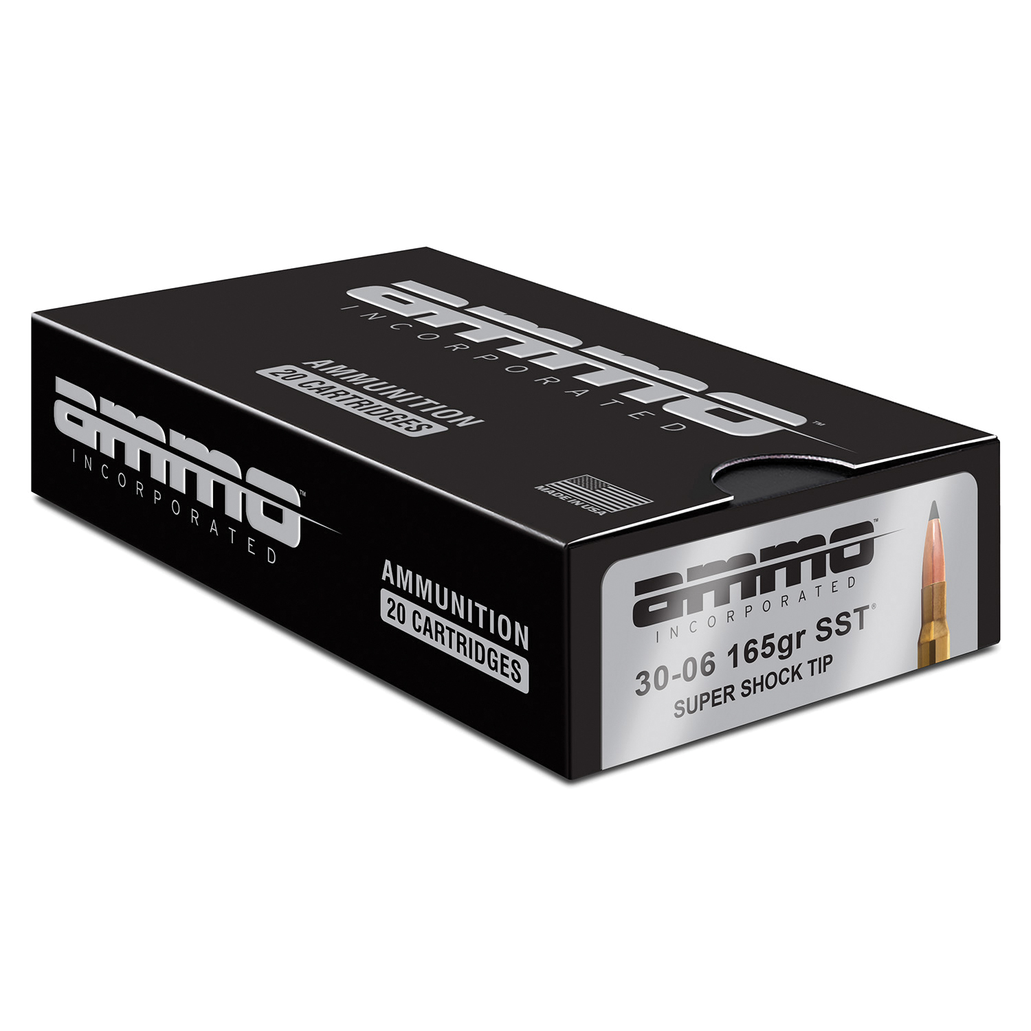 Ammo Inc 3006165SSTA20 Hunt Long Range 30-06Springfield 165gr Super Shock Tip 20 Per Box/10 Case - No Credit Card Fees - Low, flat rate shipping