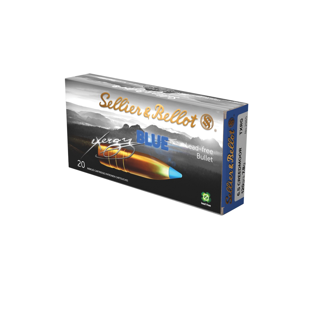 S&B EXERGY BLU 6.5CREED 120GR 20/500 - Flat Rate Shipping Under 30lbs! - No Credit Card Fees
