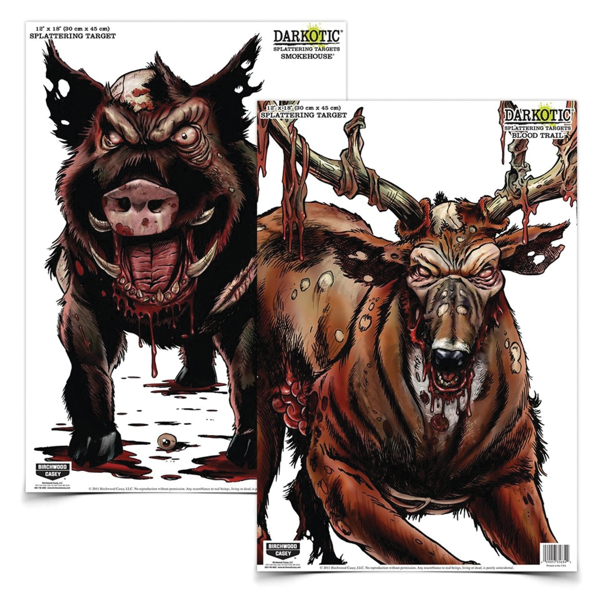 Birchwood Casey Darkotic Smokehouse and Blood Trail Combo Pack 12" x 18"