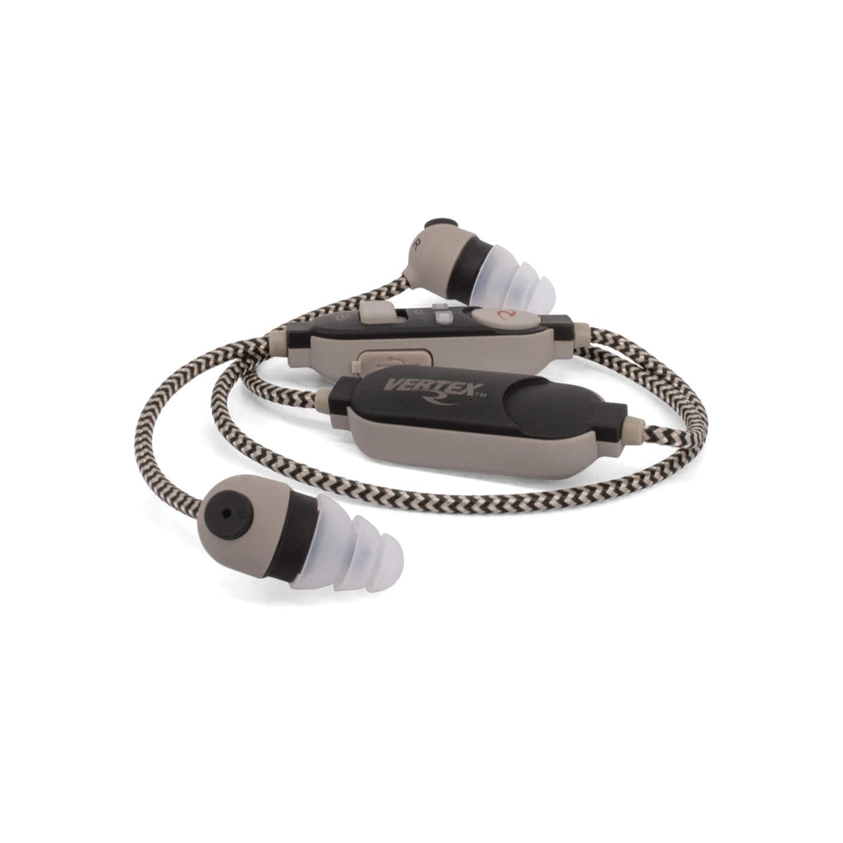 Radians Vertex 85 dB Corded Electronic In-Ear Hearing Protection, Tan/Black