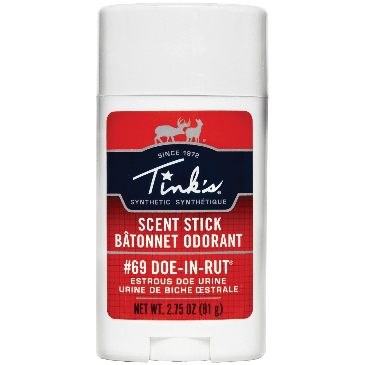 Tink's 69 Doe-In-Rut Buck Lure Synthetic Stick, 2.75 oz