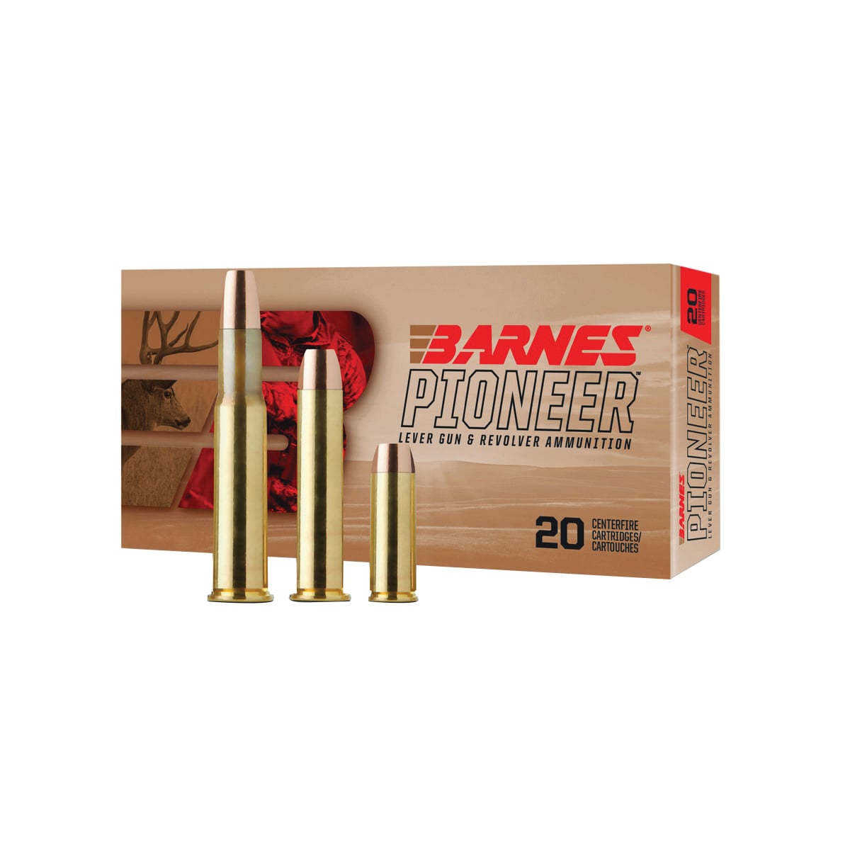 Barnes Pioneer .44 Rem Mag 225 gr HP 20rds