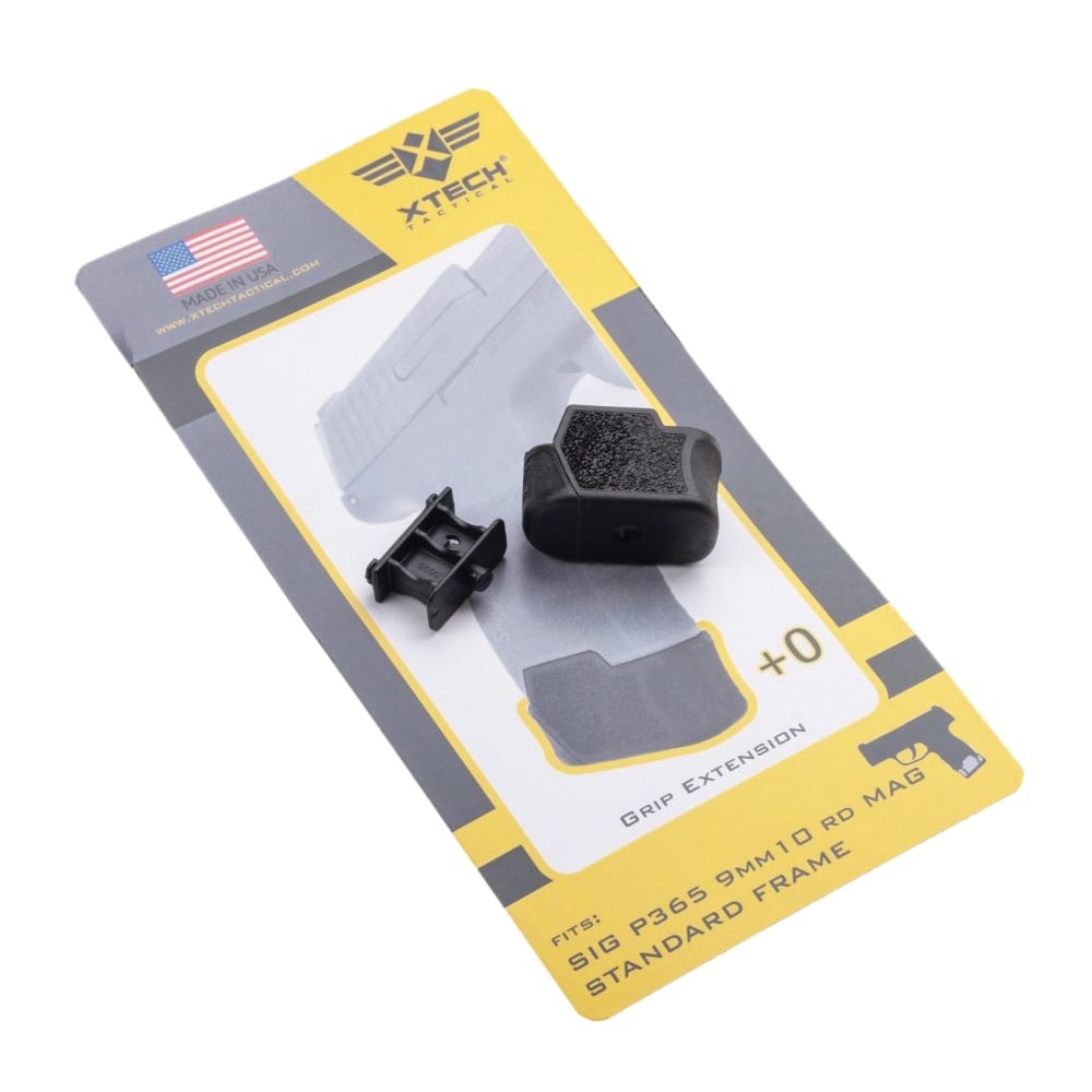 Xtech Tactical MTX 365 380 Magazine Extension w/Spring XTT132-BLK P365 380