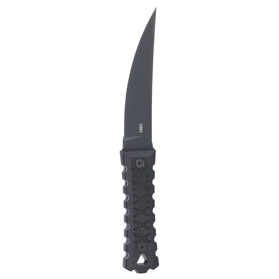 CRKT HZ4 Fixed Knife Trailing Point, Black