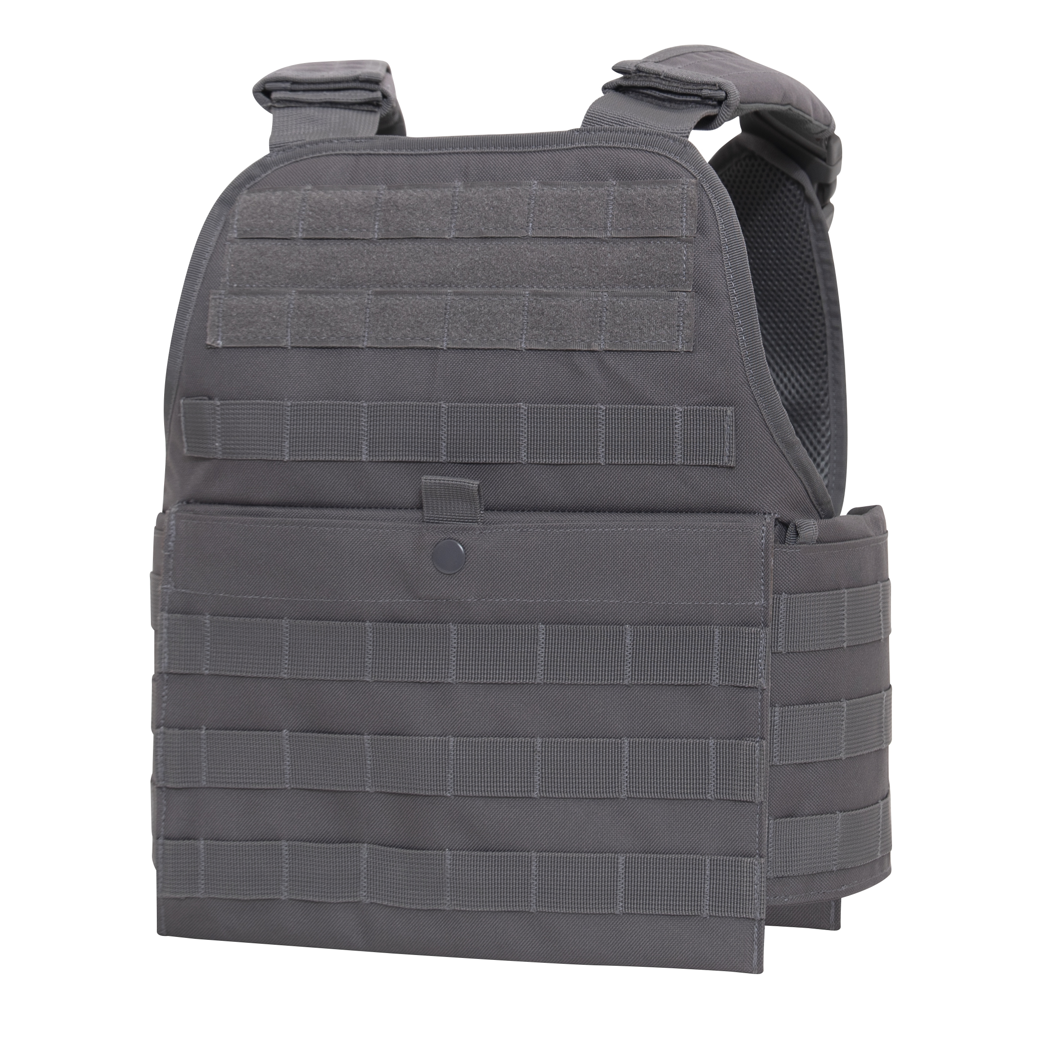 Rothco Molle Plate Carrier Vest - Grey, 2X-Large - 3X-Large
