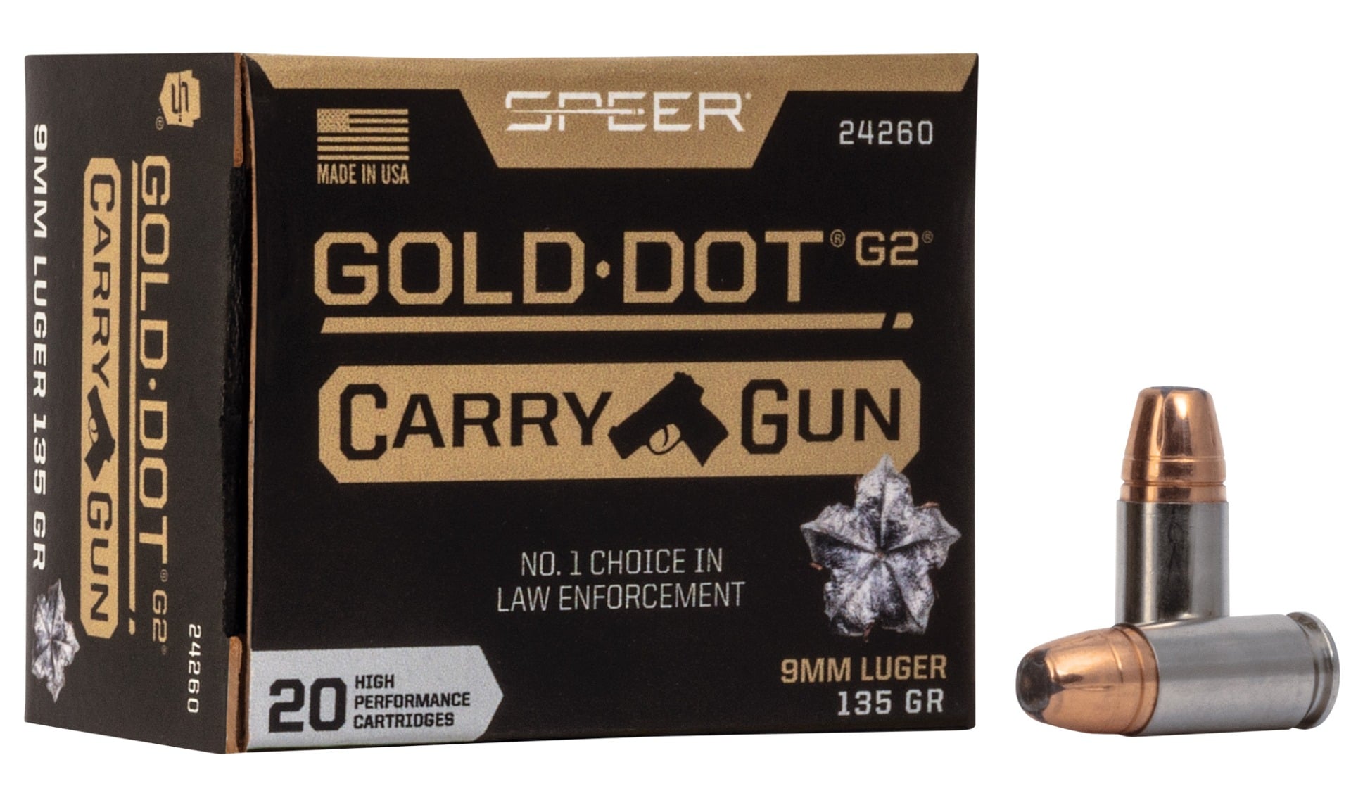 SPR GLD DOT CARRY GUN 40S&W 165GR HP - No Credit Card Fees - Low, flat rate shipping