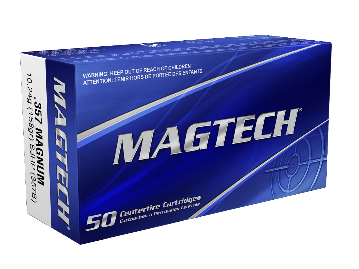 MAGTECH 357 MAG 158GR SJHP – 50RD 20BX/CS - Flat Rate Shipping Under 30lbs! - No Credit Card Fees