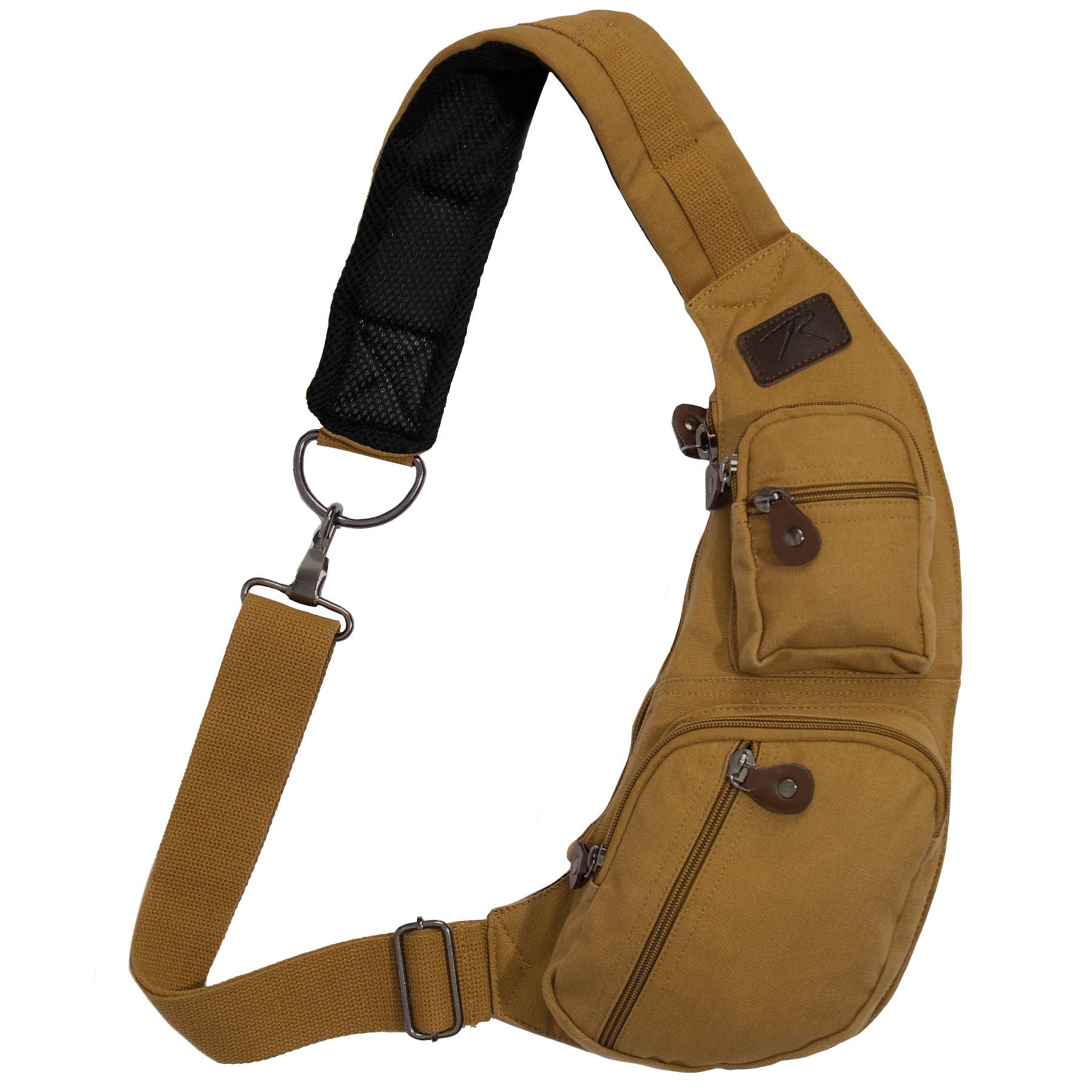 Rothco Crossbody Canvas Sling Bag - Coyote Brown