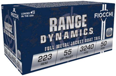 Fiocchi Shooting Dynamics .223 Rem Ammo 55 Gr FMJ, 50rds - 223A