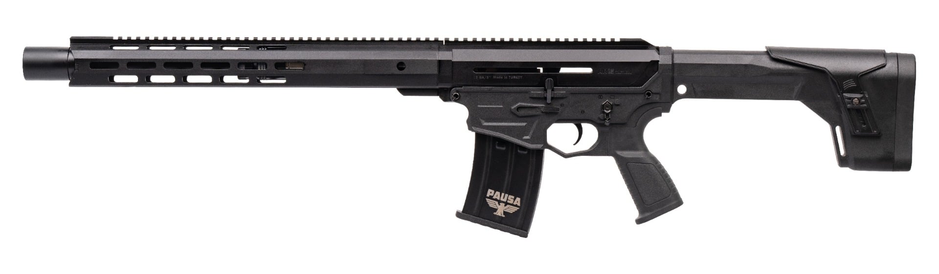Panzer Arms AR12 G5 Tactical 12 Gauge 18.5" Semi-Auto Shotgun w/Long Handguard, Black