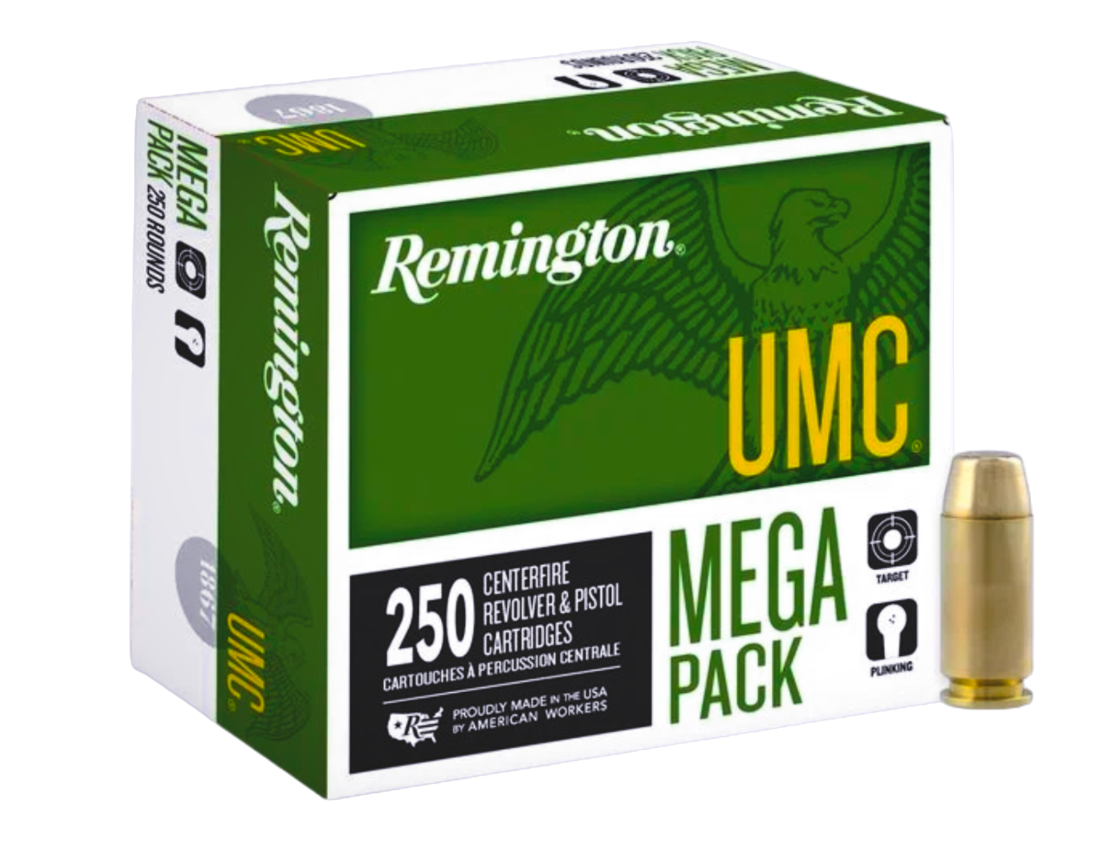 Remington UMC Handgun Ammo 40 S&W 180 gr. FMJ 250 rd. - Flat Rate Shipping Under 30lbs! - No Credit Card Fees