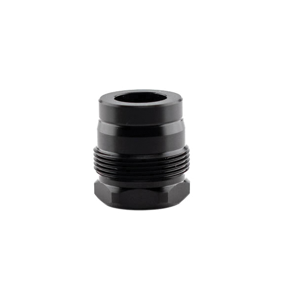 Rearden Mini Square Shoulder Muzzle Brake 1/2-28, Black