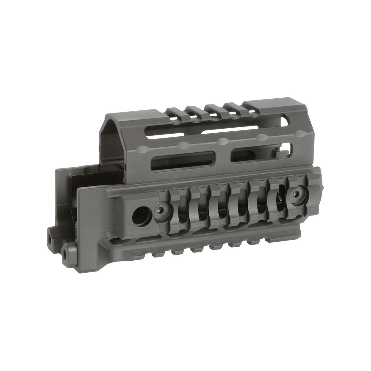 Midwest Industries AK Alpha Quad Rail Drop-In Handguard 4.63", Black
