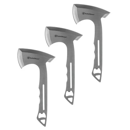 Smith & Wesson Bullseye Throwing Axe 3 Pack, Silver - 1117231