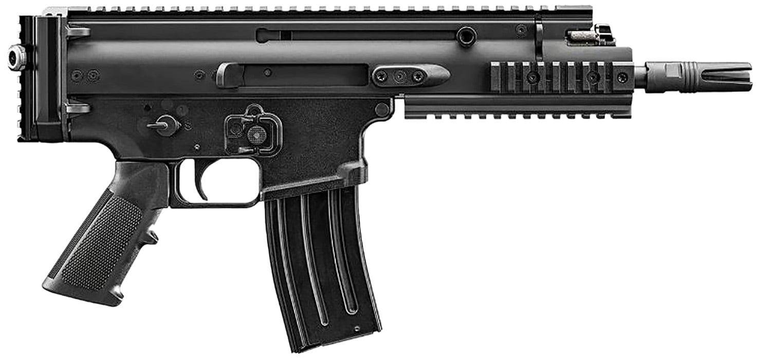 FN Scar 15P 5.56x45mm Semi-Auto Tactical Pistol, 7.5" Barrel, Black - 38101240