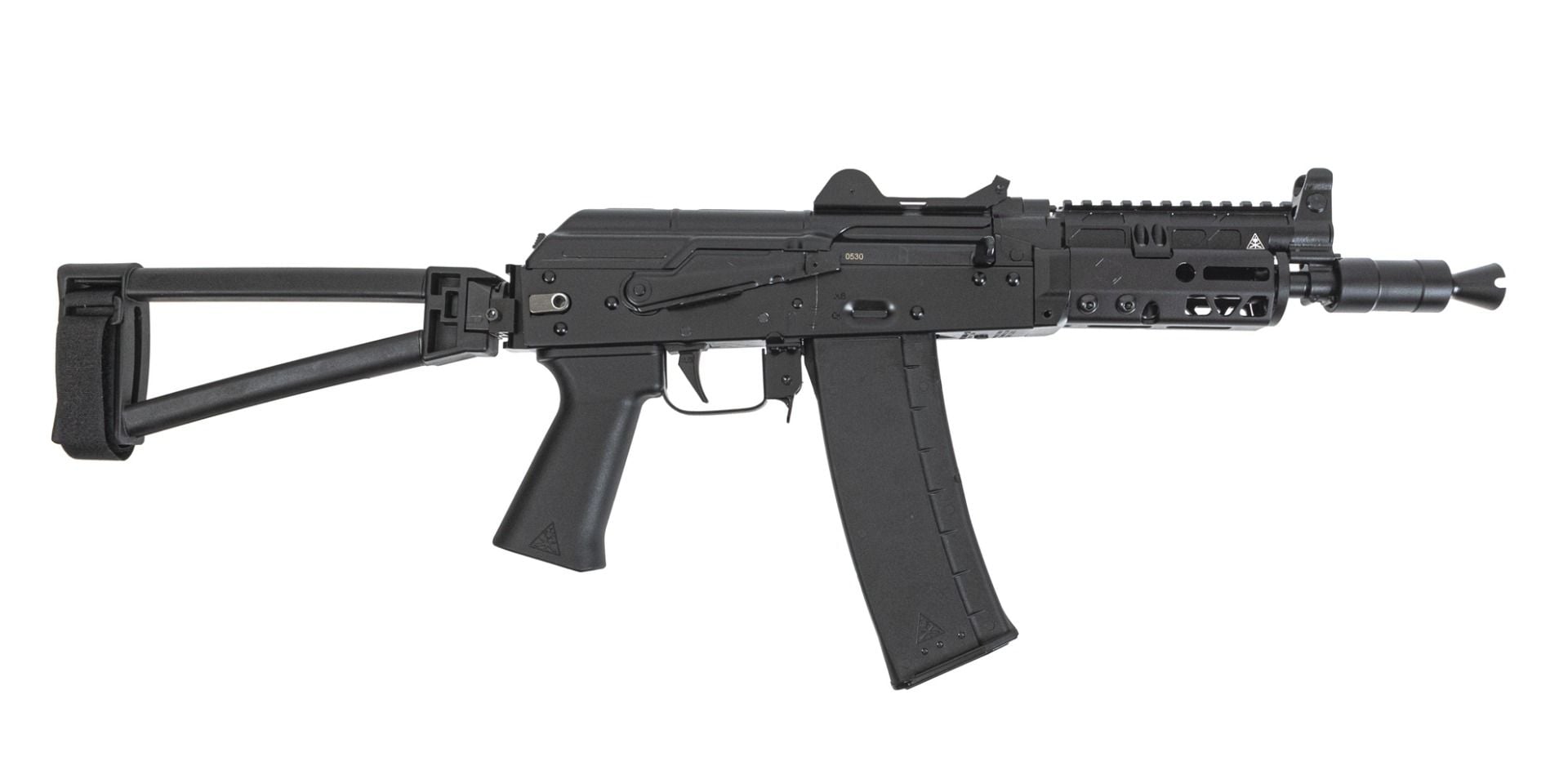 Soviet Arms 300 BLK Krink Triangle Side Folding Pistol, JMAC Rail, ALG, and Soviet Arms Grip