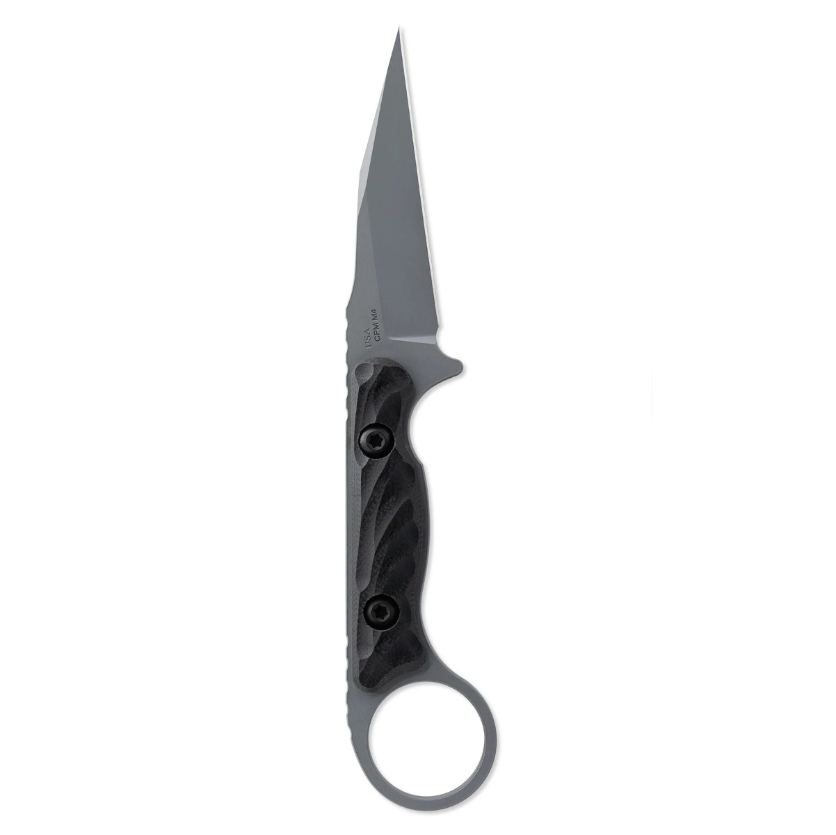 Toor Knives Jank Shank W Fixed Blade Wharncliffe Knife, Phantom Gray