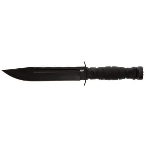 Smith & Wesson Ultimate Survival Fixed Blade Drop Point Knife, Black - 1117202
