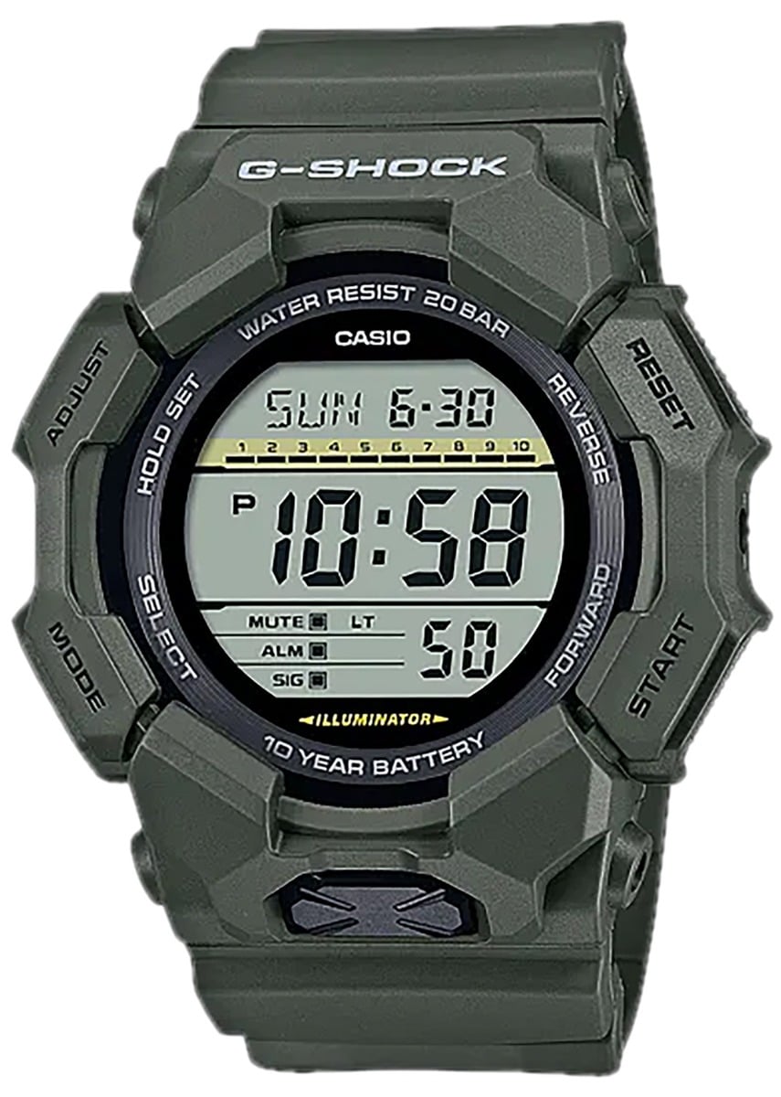 Casio G-Shock Move GD0103 Digital Wrist Watch, Green - GD0103CR
