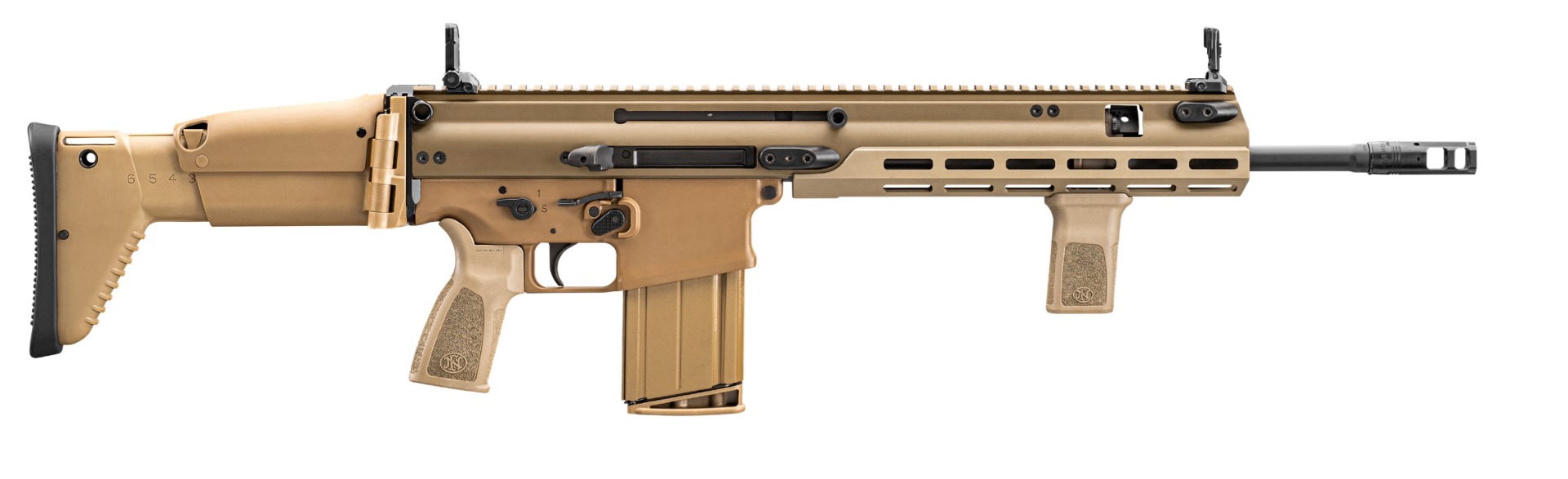 FN SCAR 17S 16" 308 WINCHESTER 20RD, FDE