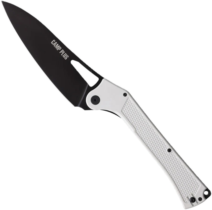 Ontario Knife Company Camp Plus Linerlock Folding Knife, White