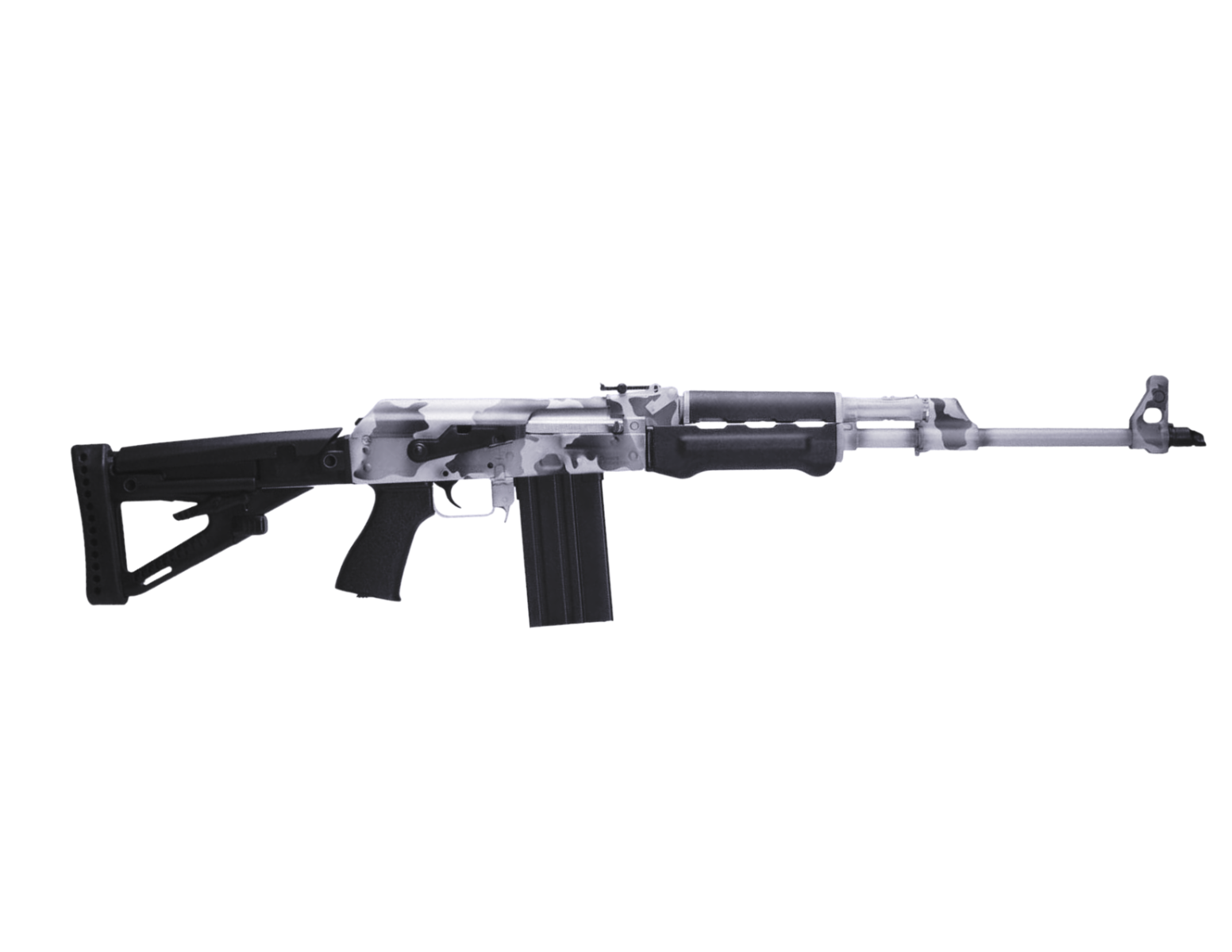 Zastava Arms USA ZPAP M77 .308 WIN 19.7" AK Rifle, Snow Camo