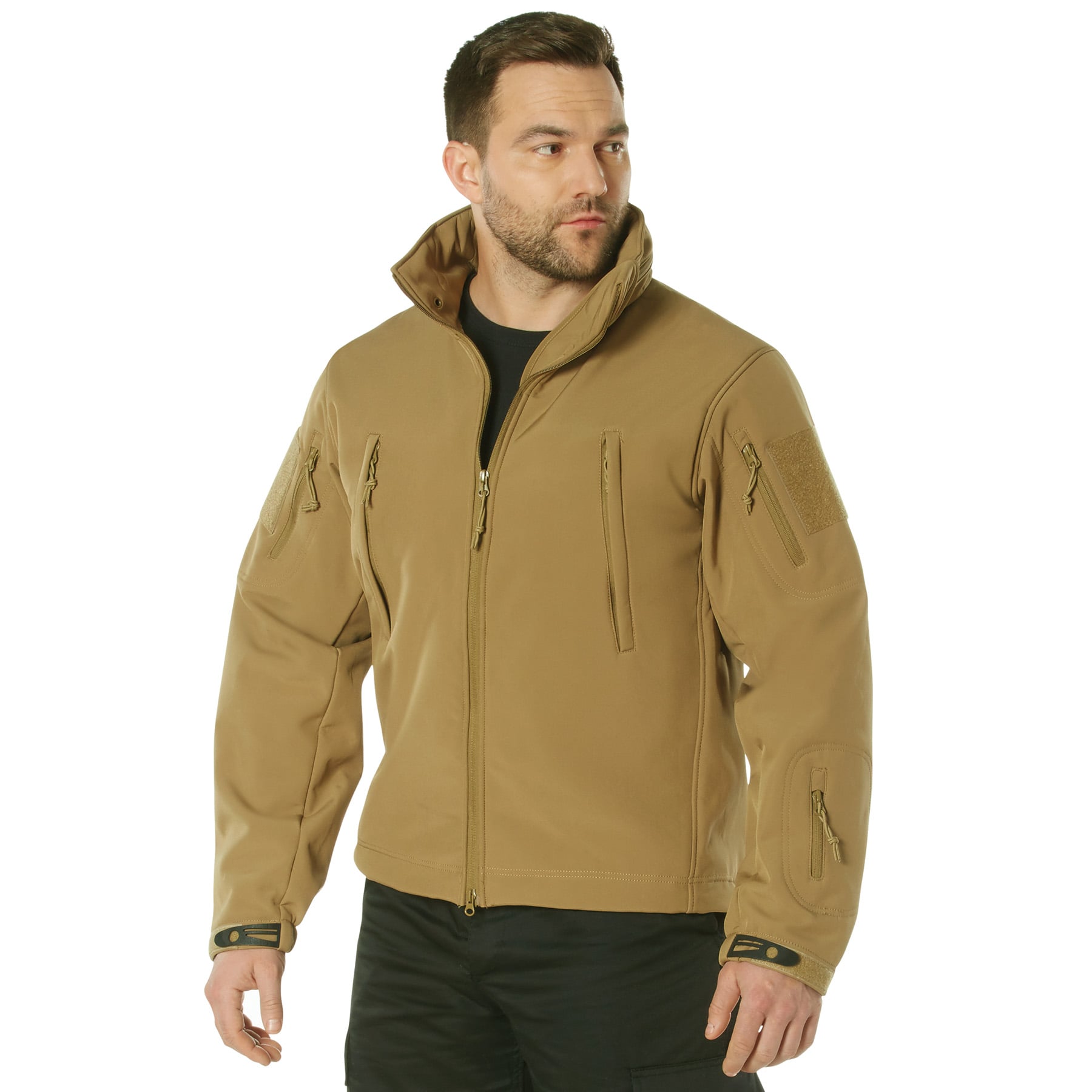 Rothco Concealed Carry Soft Shell Jacket - Coyote Brown, Small