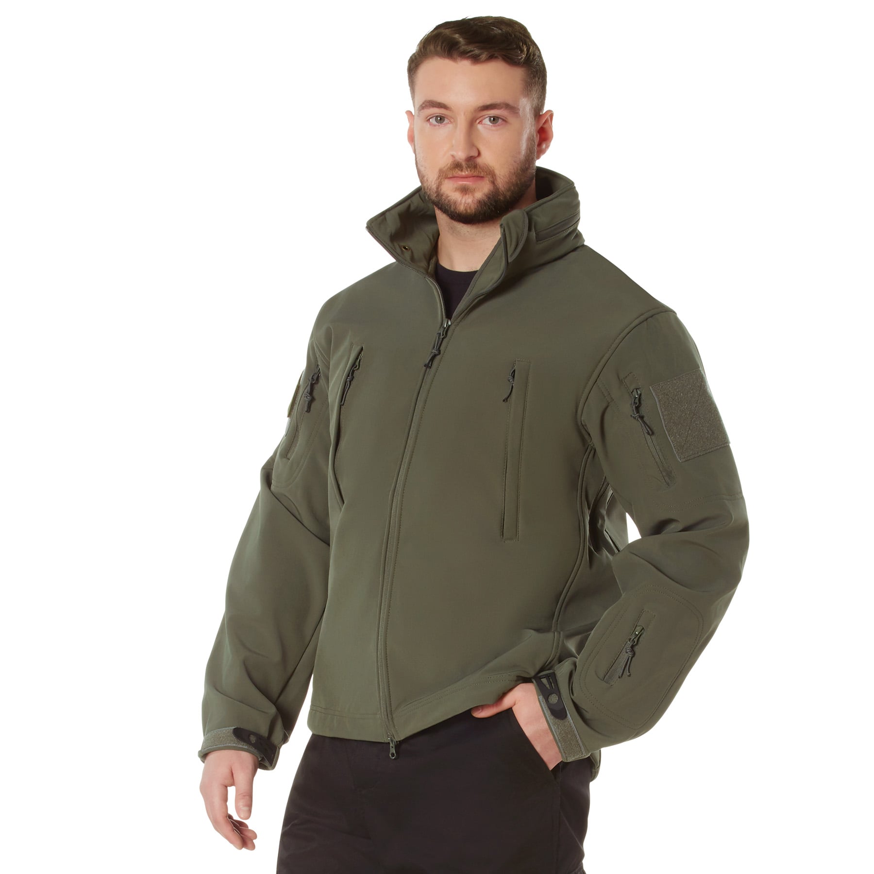 Rothco Concealed Carry Soft Shell Jacket - Olive Drab, Medium