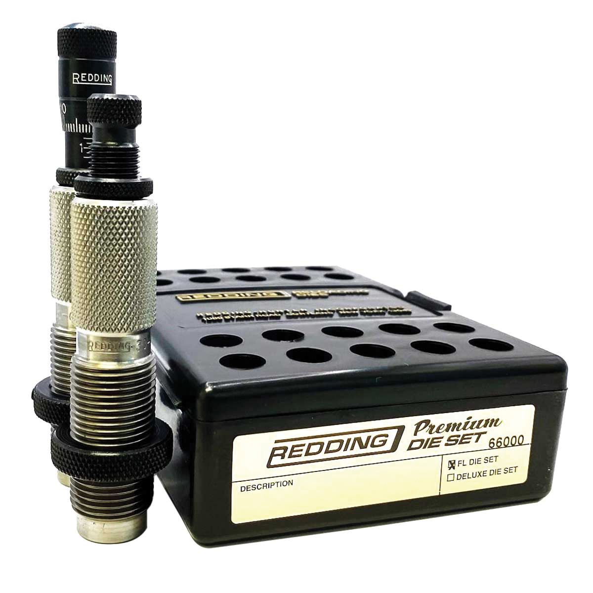 Redding Reloading Equipment Premium 6.5 Creedmoor Rifle Die Set w/Standard Bullet Seating Micrometer