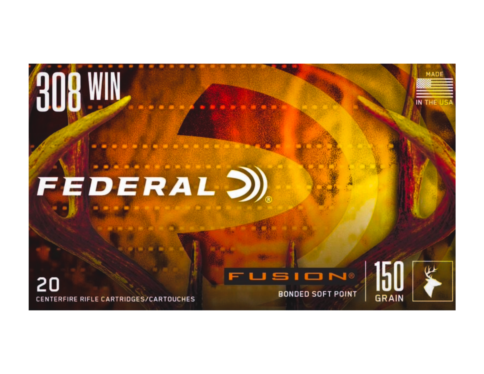 Federal 308 150gr Fusion Ammunition 20rds - F308FS1