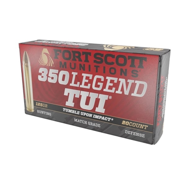Fort Scott Munitions Rifle Ammo 350 Legend 125 gr. TUI 20 rd. - No Credit Card Fees - Low, flat rate shipping