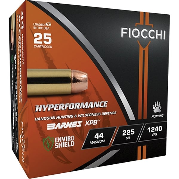 FIOCCHI 44 REM MAG 225GR XPB – 25RD 8BX/CS - Flat Rate Shipping Under 30lbs! - No Credit Card Fees