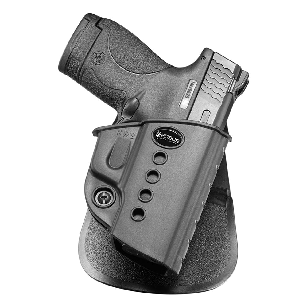Fobus Evolution Right Hand S&W M&P Shield 9/40 Holster, Smooth Black - SWS
