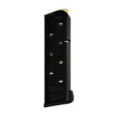 Chip McCormick Combat Power Mag .45 ACP 8 Round Compact 1911 Magazine, Black ‒ 16132-C