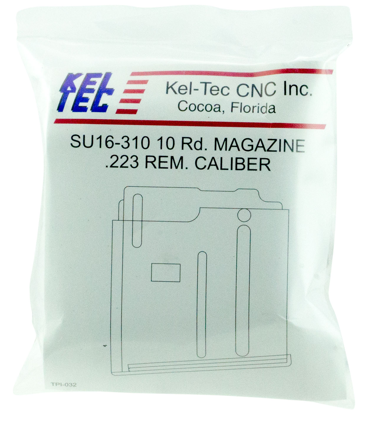 Kel-tec 10 Round .223 Rem/5.56 Detachable Magazine, Blued - SU16310