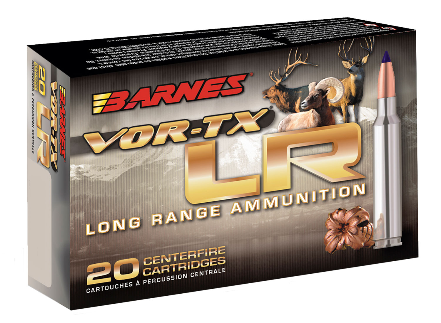 Barnes VOR-TX Long Range Rifle Ammo 300 Win. Mag. 190 gra. LRX Boat Tail 20 rd. - No Credit Card Fees - Low, flat rate shipping