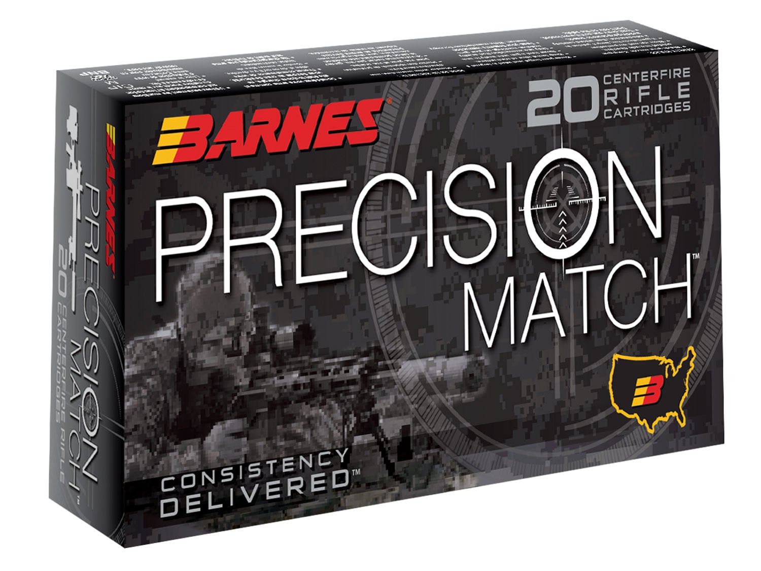 Barnes Bullets Precision 220 gr Open Tip Match Boat Tail .300 Win Mag Ammo, 20/box - 30740