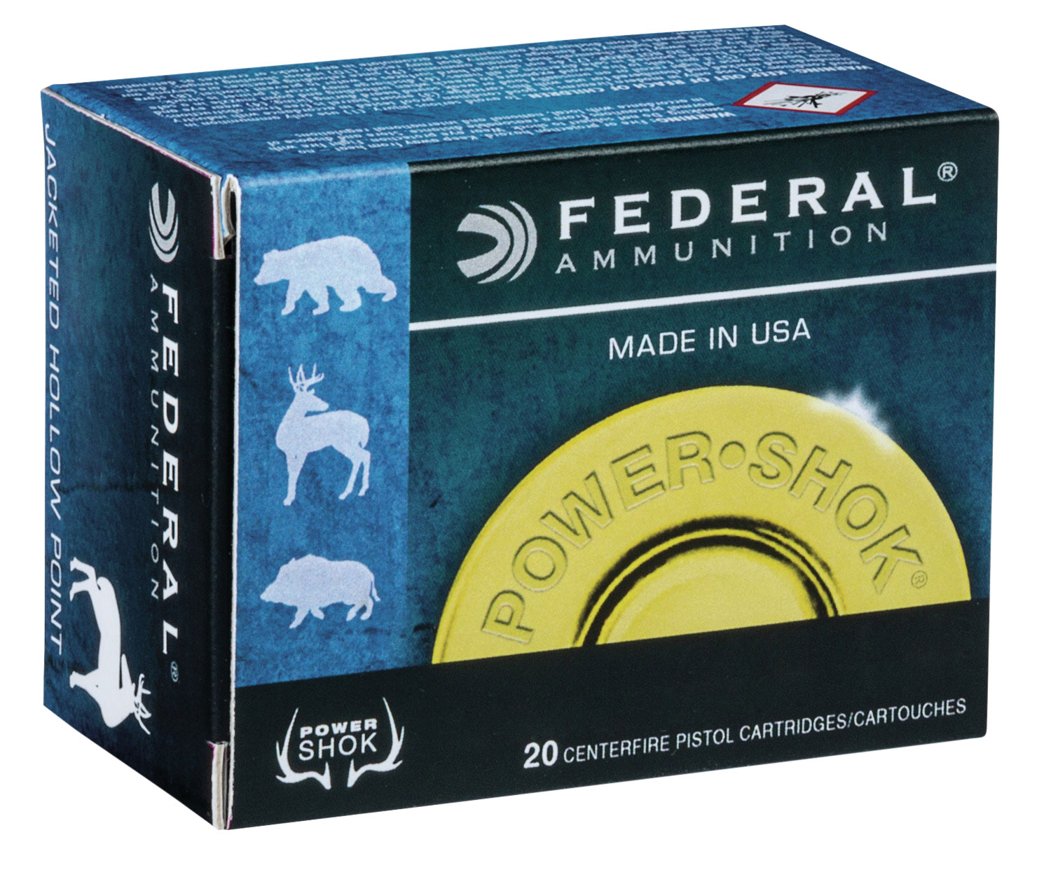 Federal Power-Shok Pistol Ammo 44 Rem. 240 gr. JHP 20 rd. - No Credit Card Fees - Low, flat rate shipping