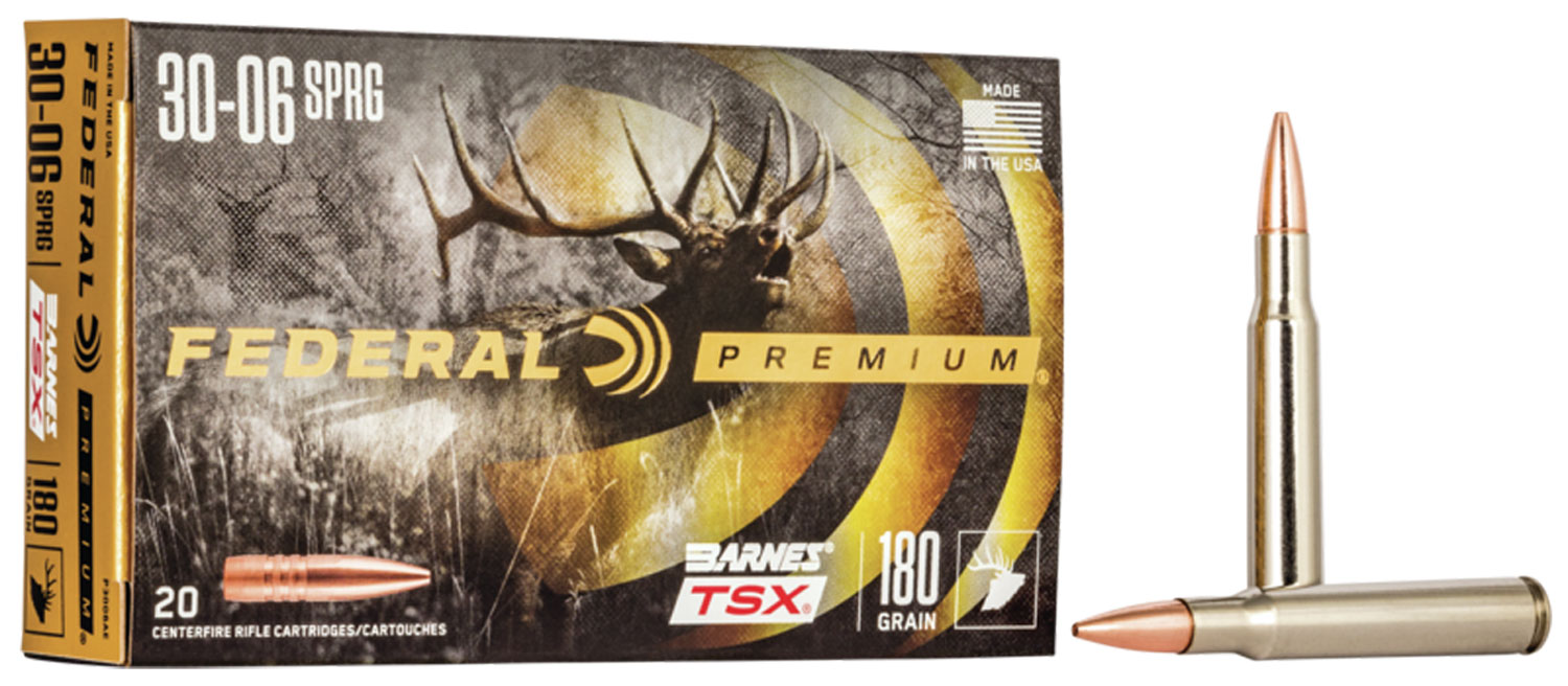Federal Premium Rifle Ammo 30-06 Sprg. 180 gr. Barnes TSX 20 rd. - No Credit Card Fees - Low, flat rate shipping