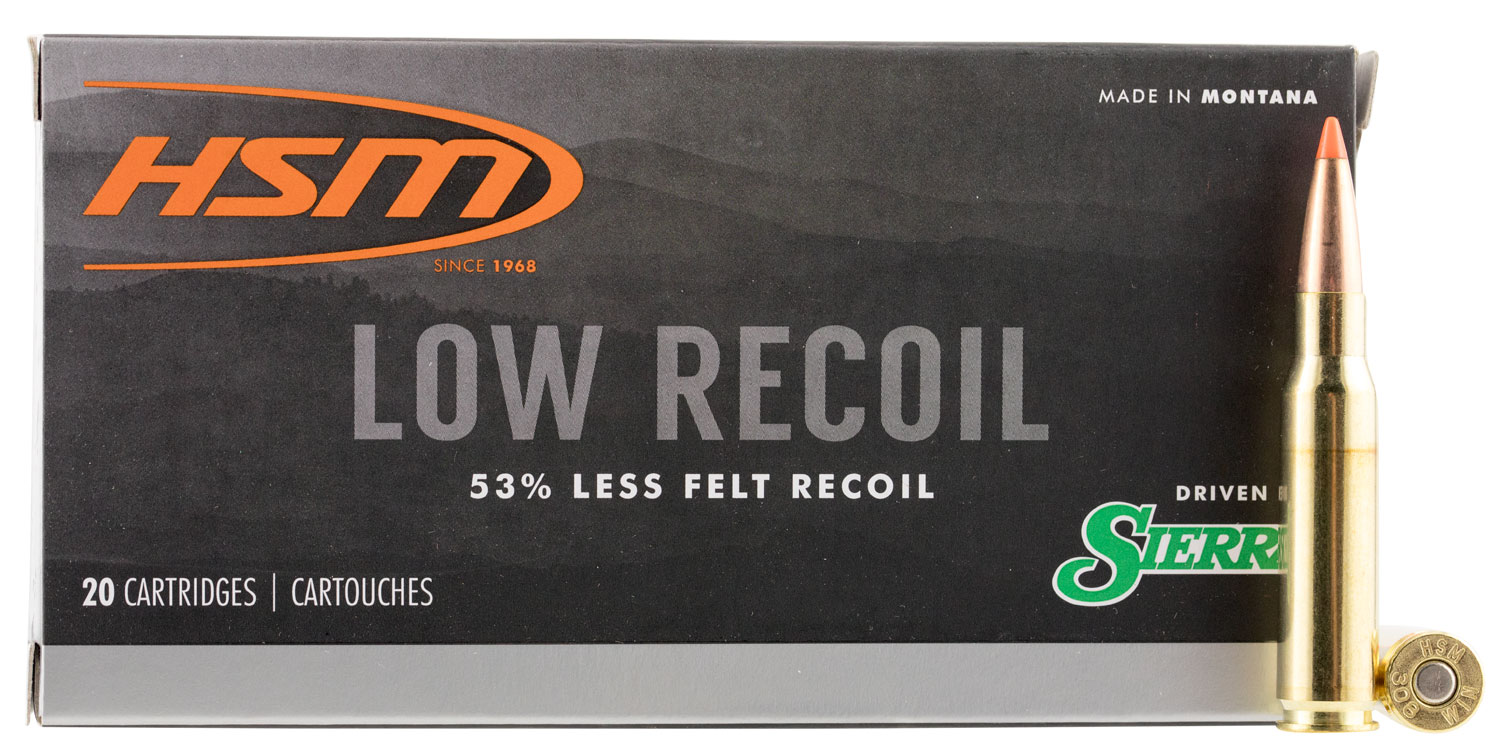 HSM Ammunition Low Recoil 150 gr .308 Win Ammo, 20/box - HSM-308-44-N