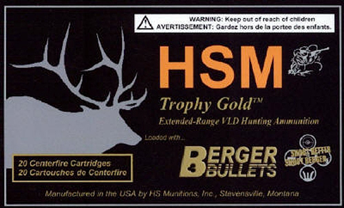 HSM TROPHY GOLD 30-06 185GR – BERGER VLD 20RD 20BX/CS - No Credit Card Fees - Low, flat rate shipping