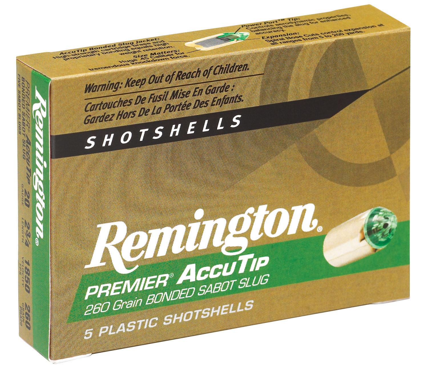 REM ACCU 20GA 2.75 260GR SABOT 5/100 - No Credit Card Fees - Low, flat rate shipping