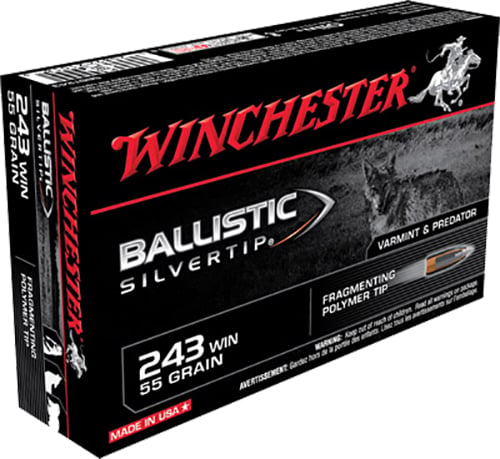 WINCHESTER BALLISTIC SILVERTIP 243WIN 55GR 20RD BX 200RD CASE - No Credit Card Fees - Low, flat rate shipping
