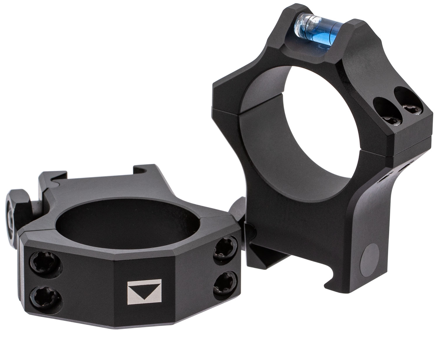 Steiner T-Series 30mm Medium Steel 2-Piece Scope Ring, Black - 5961
