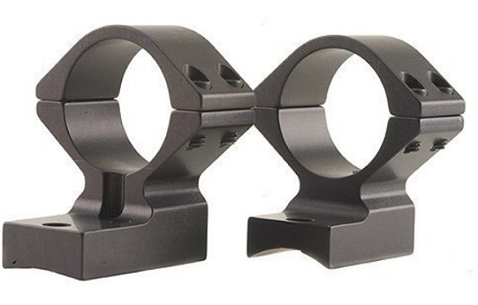 Talley Weatherby Mark V 1" High Aluminum 1-Piece 9-Lug Scope Mount, Anodized Black - 950705