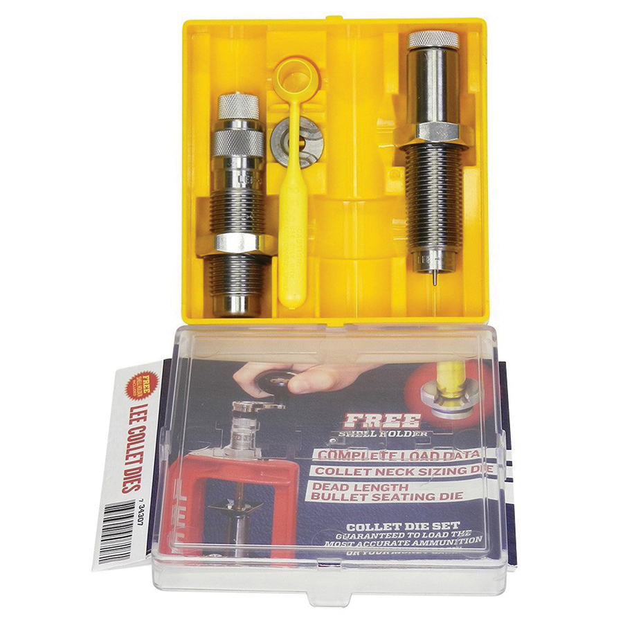 Lee Precision Collet 22/250 Steel Die Set w/ Shell Holder - 90708